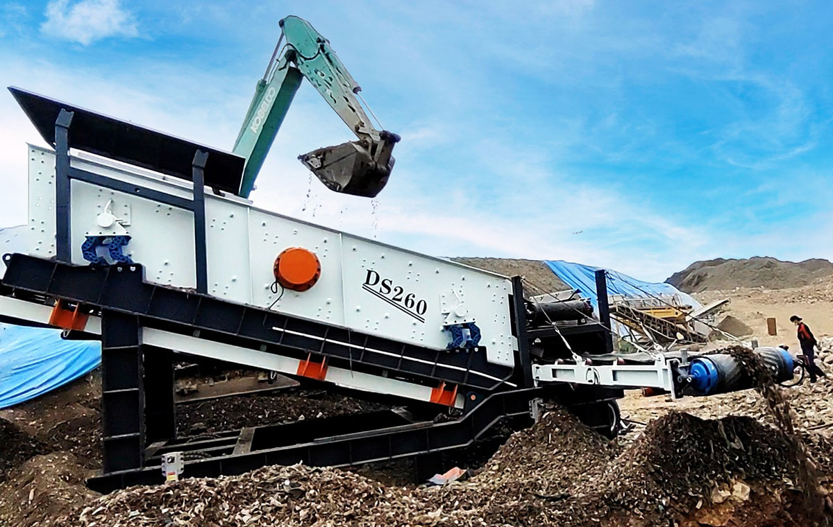 輪胎式移動(dòng)棒條篩