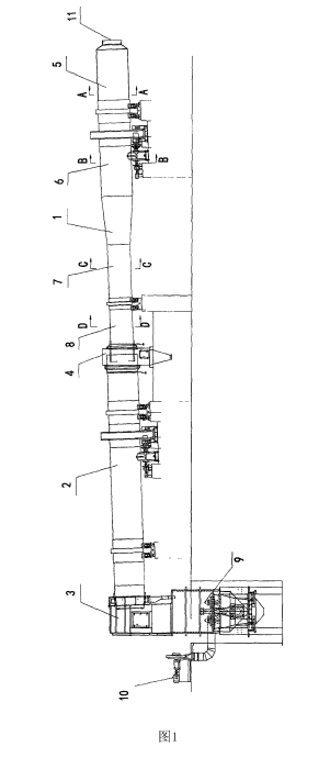 新型節(jié)能陶?；剞D(zhuǎn)窯附圖